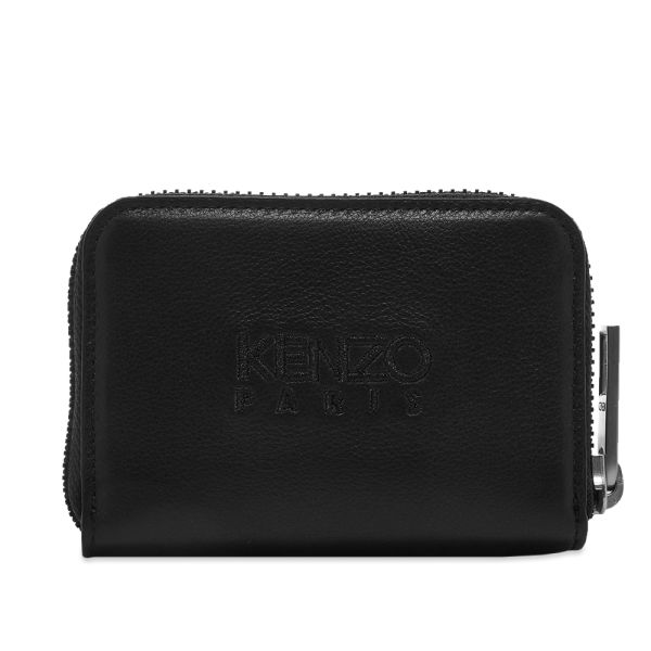 Kenzo Leather Zip Coin Wallet Black END. (US)