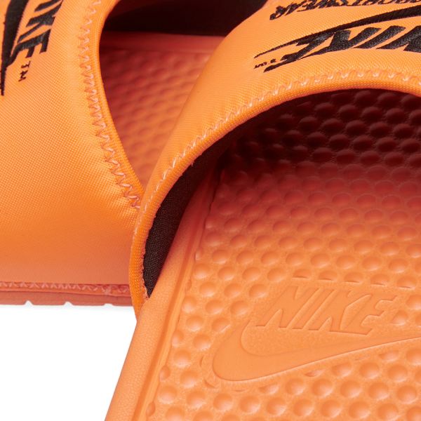 nike benassi orange