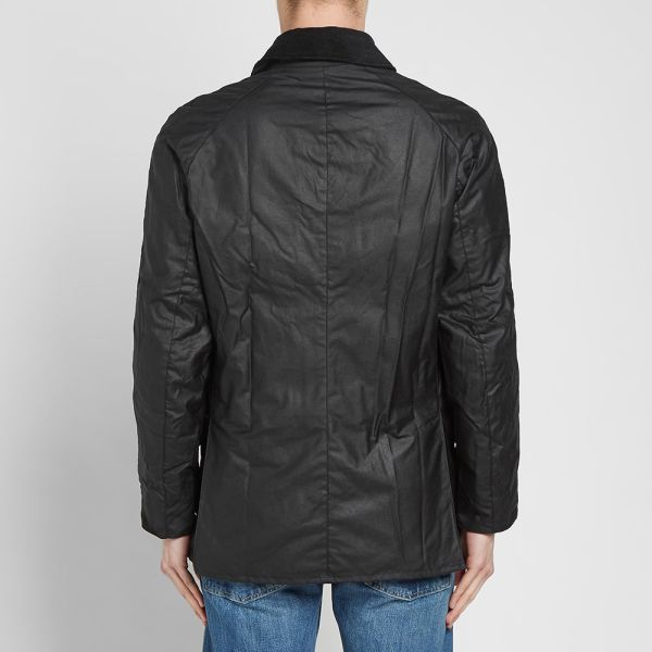 Barbour Ashby Wax Jacket Black End