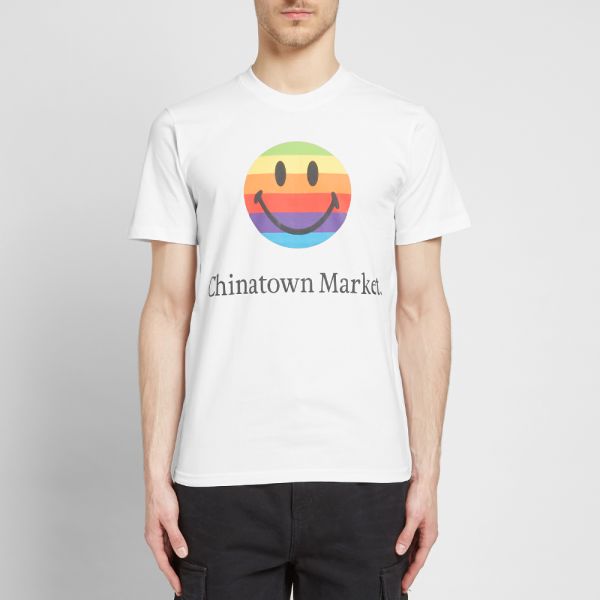 chinatown market rainbow smiley shirt