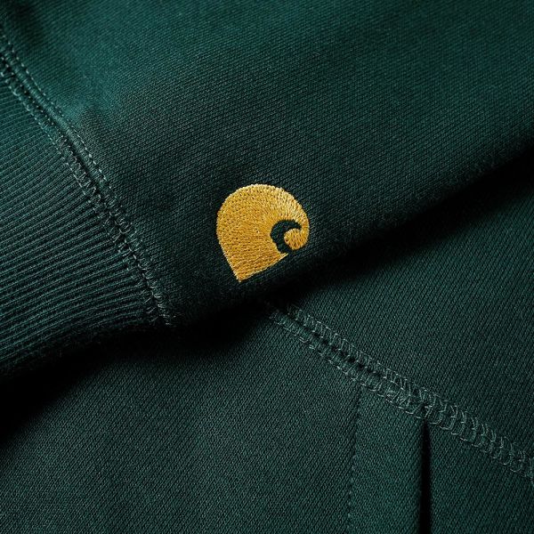 carhartt chase moletom com capuz bottle green