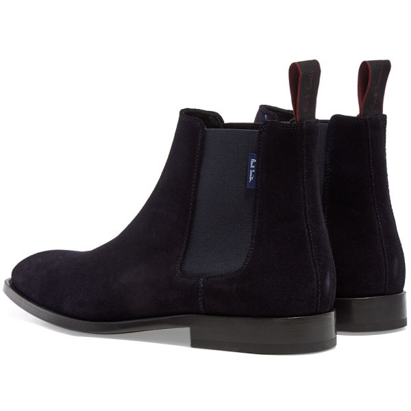 paul smith black suede chelsea boots