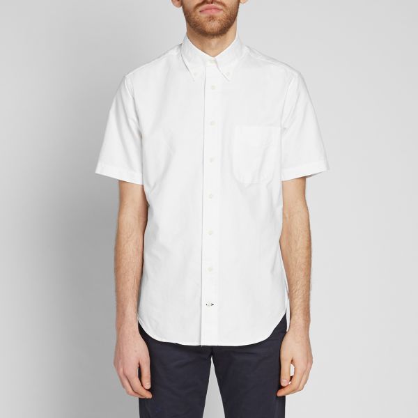 Gitman Vintage Short Sleeve Oxford Shirt White End