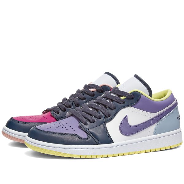 air jordan 1 pink and blue