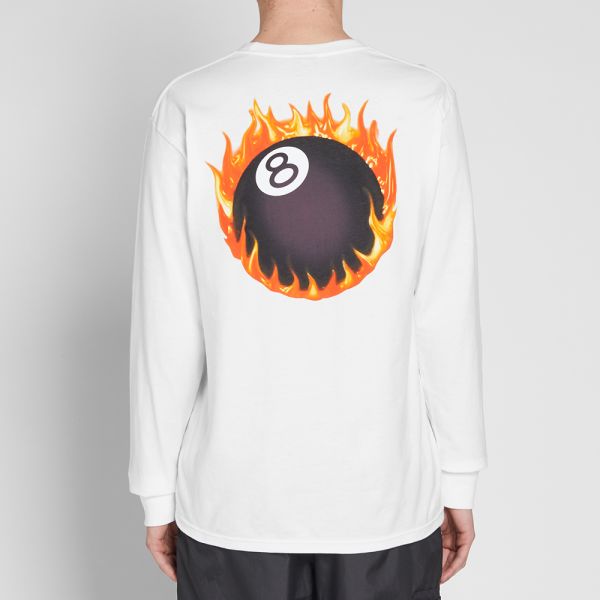 Stussy eight ball long sleeve t-shirt clearance