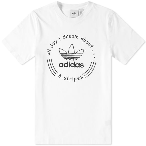adidas hand drawn tee