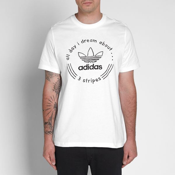 adidas hand drawn tee