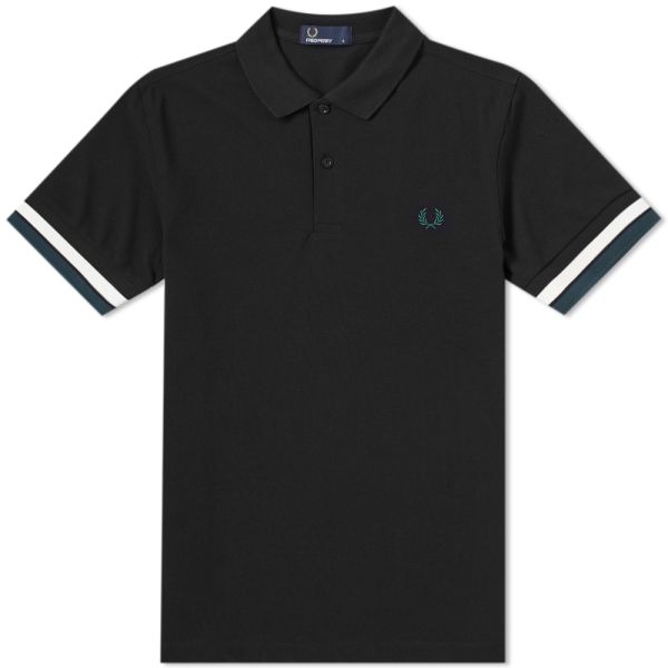 Fred perry bold cuff short sleeve polo shirt clearance