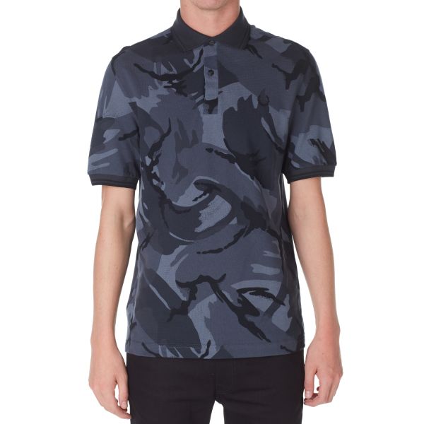Fred Perry Camouflage Print Polo Lead 