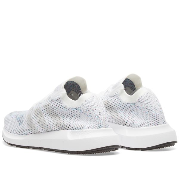 adidas swift run core black & white shoes