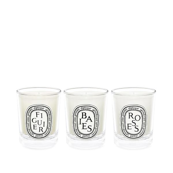 diptyque Standard Table Candle Baies, Figuier & Roses 3 x 70g END. (DE)