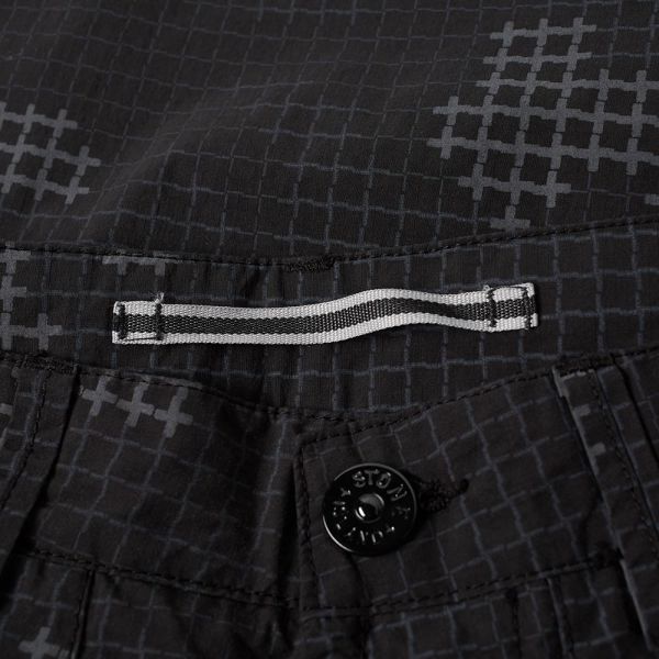 stone island grid camo pants