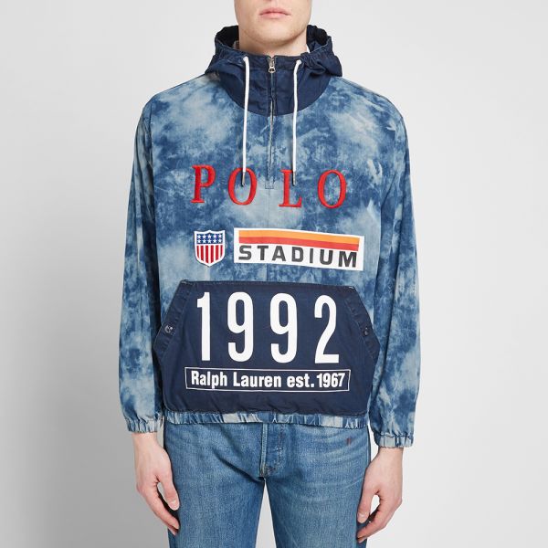 polo ralph lauren indigo stadium sweatshirt