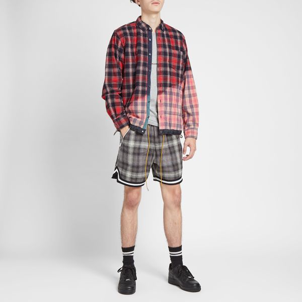Rhude plaid shorts Clearance