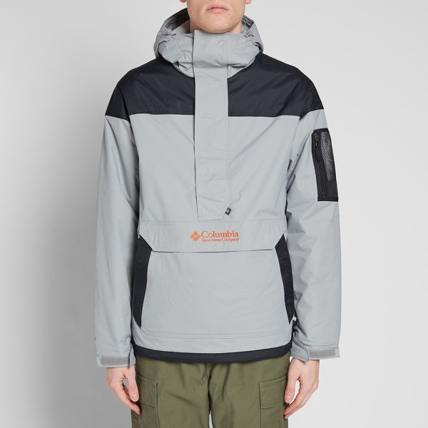 columbia grey challenger pullover jacket