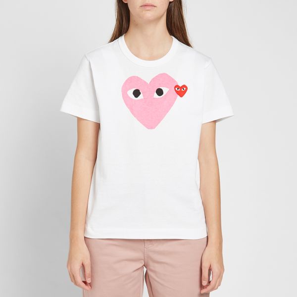 comme des garcons play pink heart