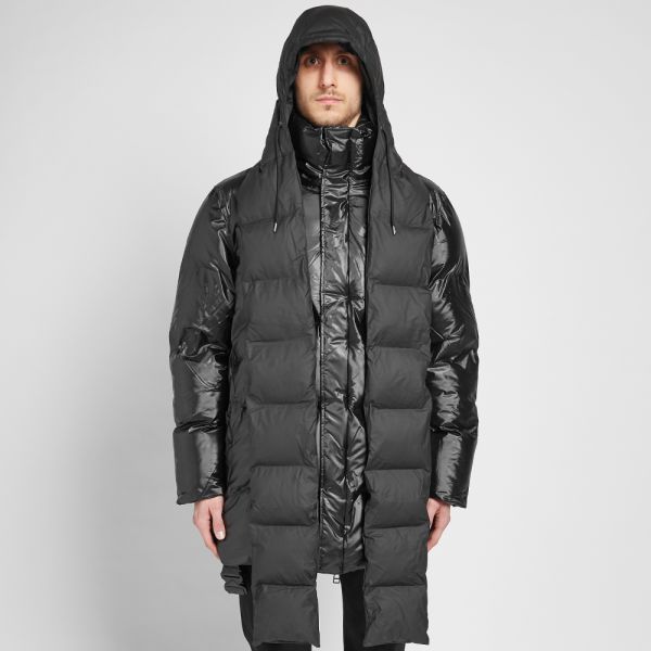 Rains puffer hooded scarf clearance