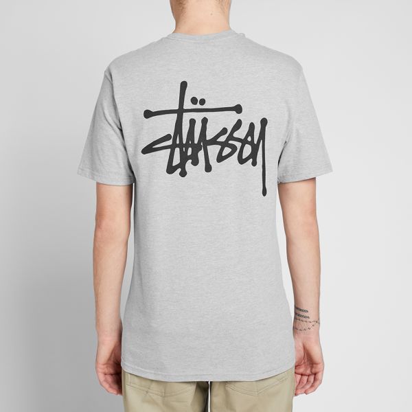 Stussy Basic Tee Grey Heather | END. (RU)