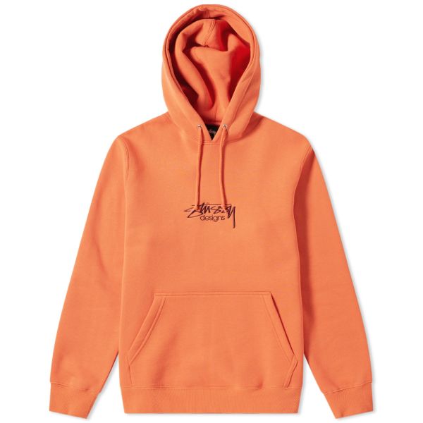 stussy design applique hoodie