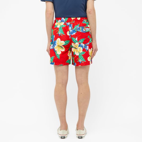 ralph lauren swim shorts red