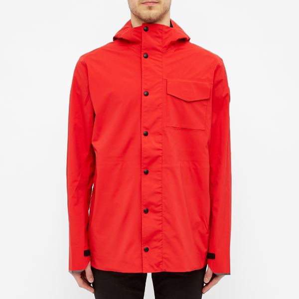 coral canada goose jacket