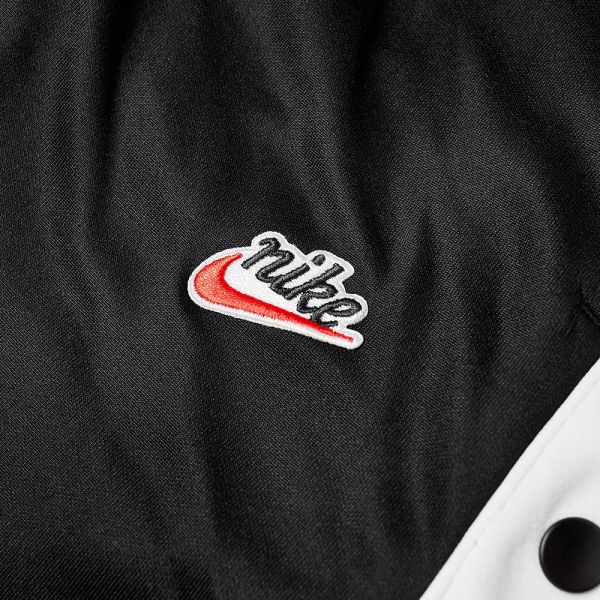Nike heritage popper polyknit joggers in black Clearance