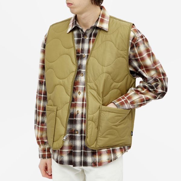 stussy quilted liner vest