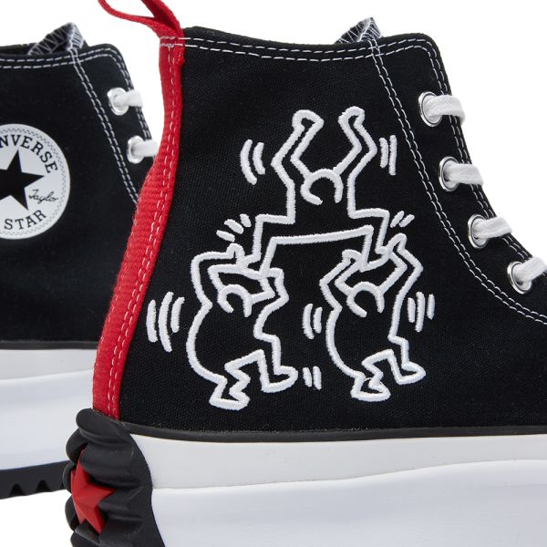 converse run star hike mens x keith haring
