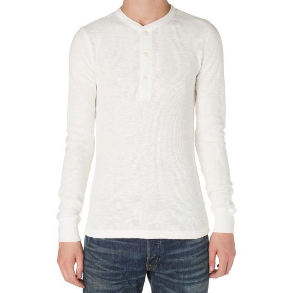 rrl waffle henley
