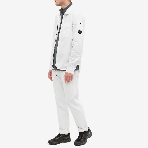 Cp company white overshirt clearance