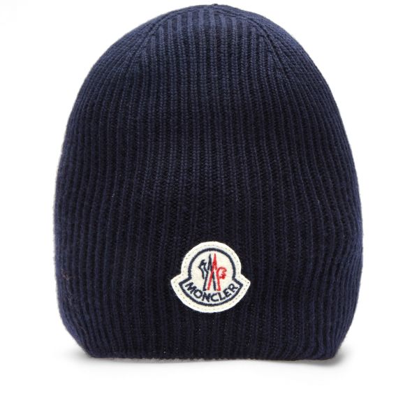 moncler logo beanie
