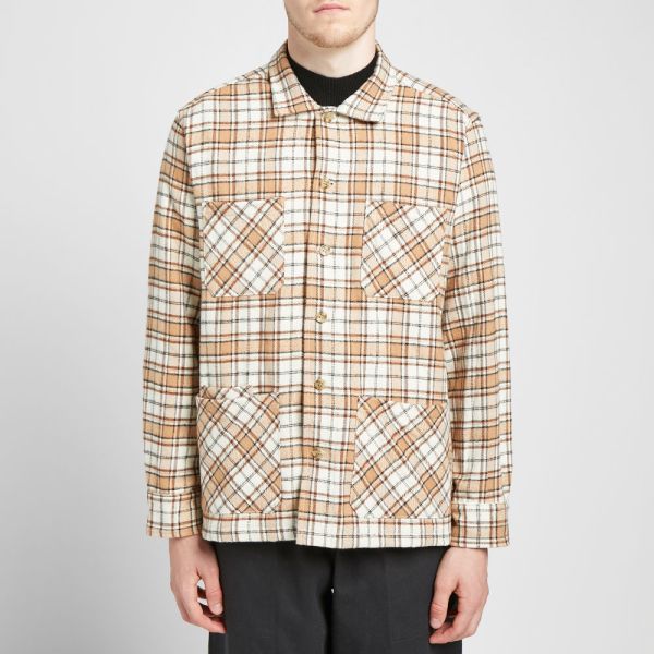 Five Pocket Canyon Shirt Beige Plaid 
