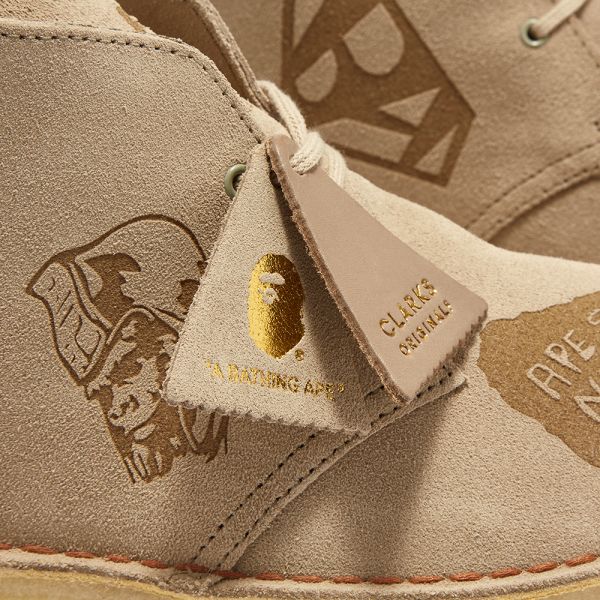 clarks desert boots gold