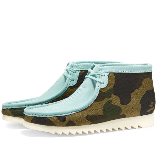 blue and green wallabees