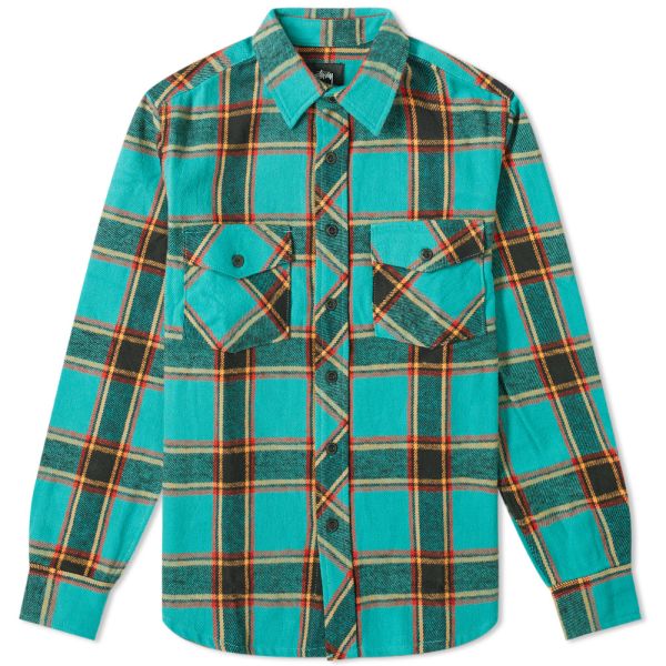 Teal plaid shirt Clearance