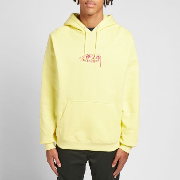 stussy design applique hoodie