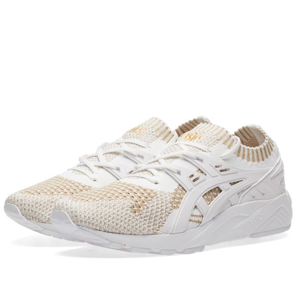 asics gel kayano trainer knit white