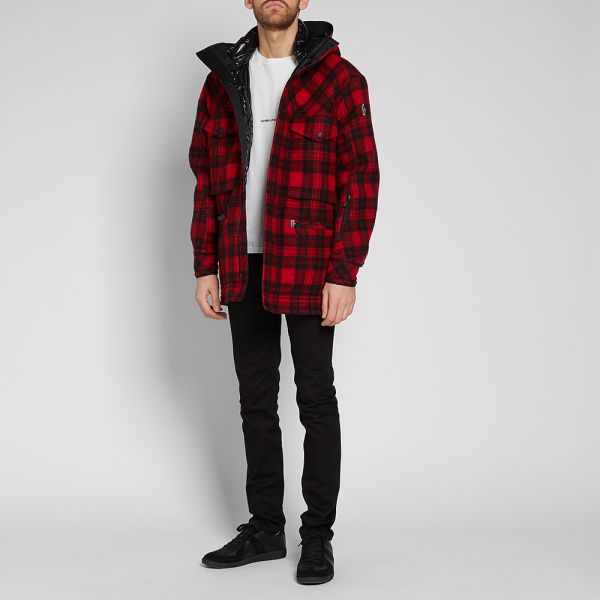 Moncler coat red and black clearance