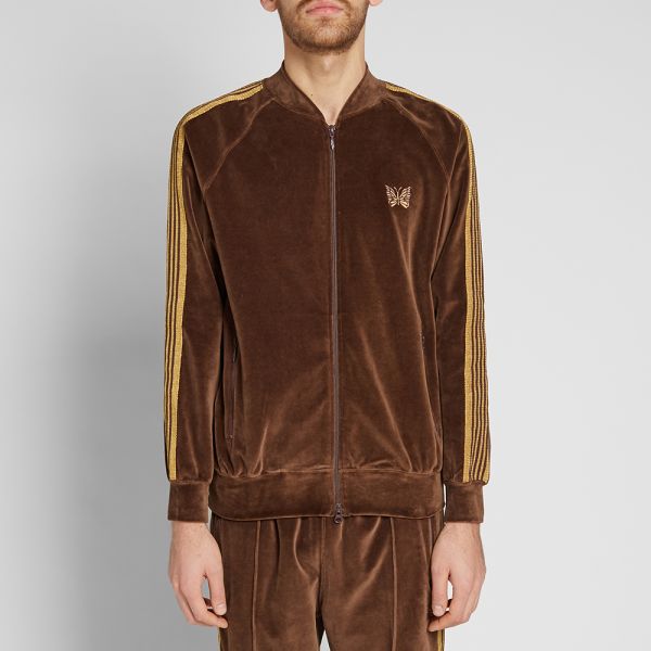 brown velour jacket