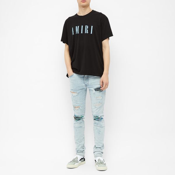 Amiri Core Logo Tee Black Cobalt End
