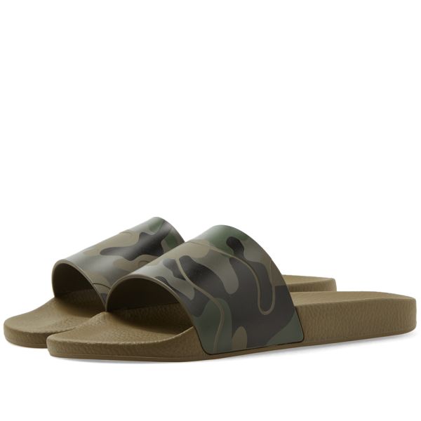 camouflage slide sandals