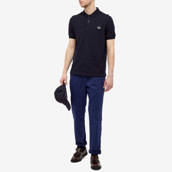 Fred Perry Slim Fit Plain Polo Navy 