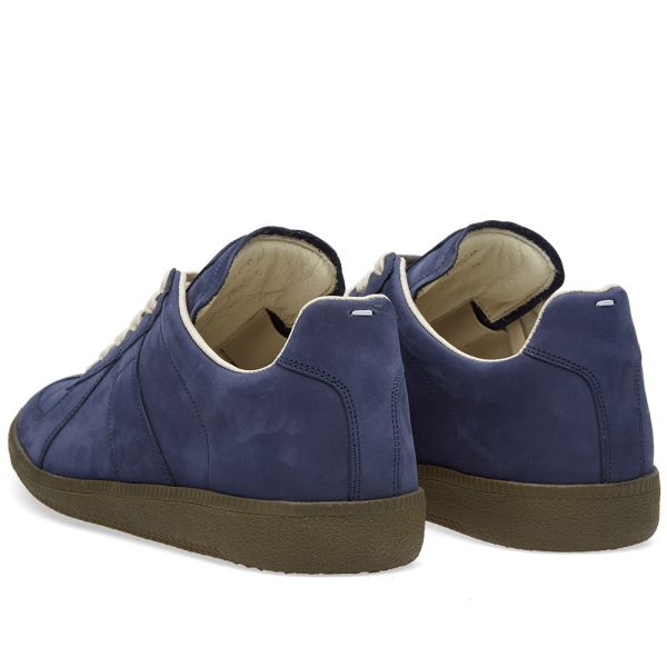 navy blue maison margiela sneakers