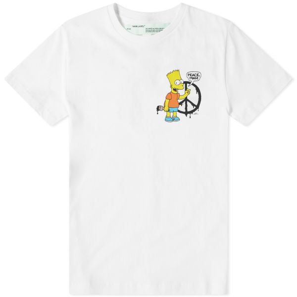 Off white bart peace tee clearance