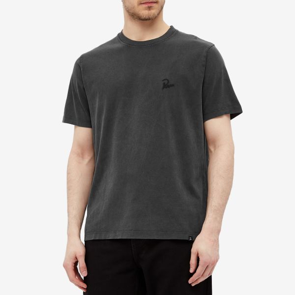 By Parra Washed Out Logo Tee Washed Black | END.