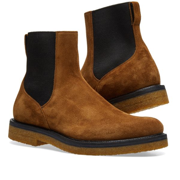 dries van noten pull up chelsea boots