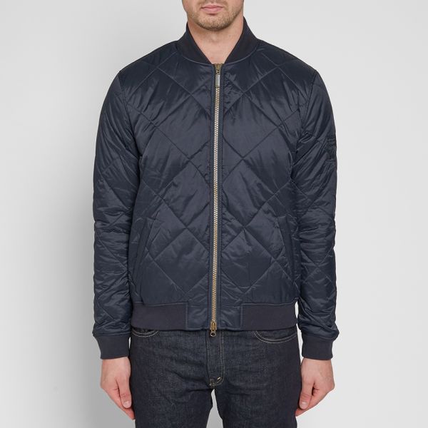 barbour quilted bomber jacket