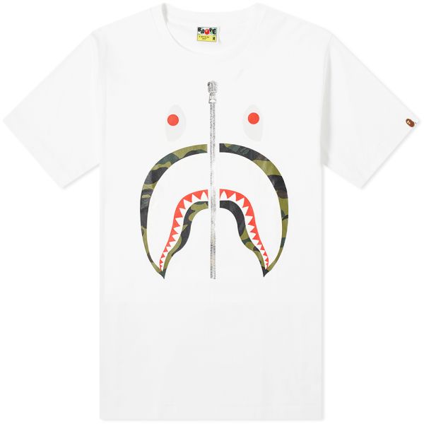 bape purple camo shark tee