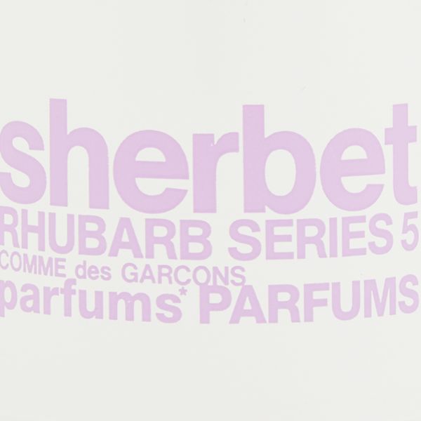 comme des garcons series 5 sherbet rhubarb