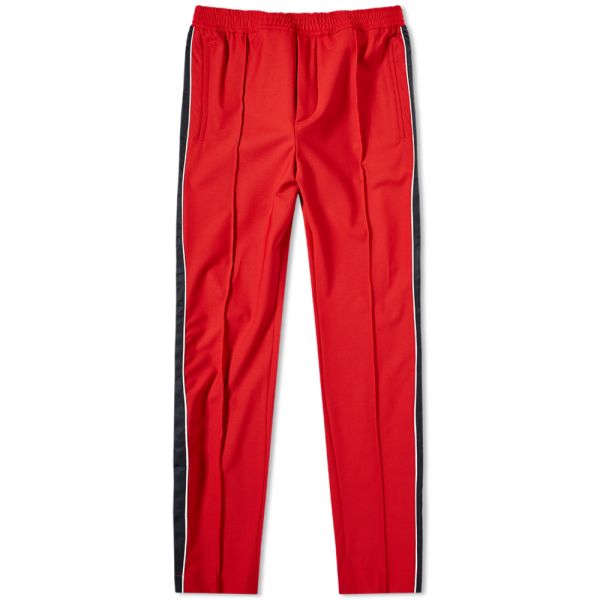 navy red track pants